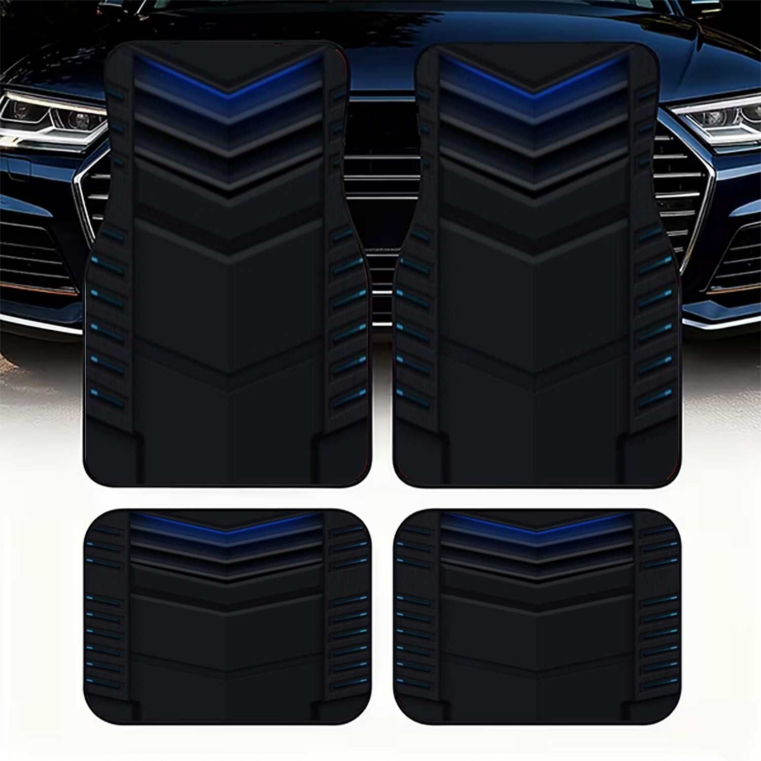 Interior Design Tech - Tappetini per auto 4 pezzi, design