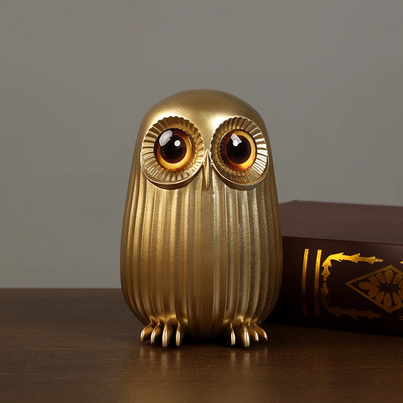 Statua di gufo in resina Figur - Interior Design Gold recensione e prezzo
