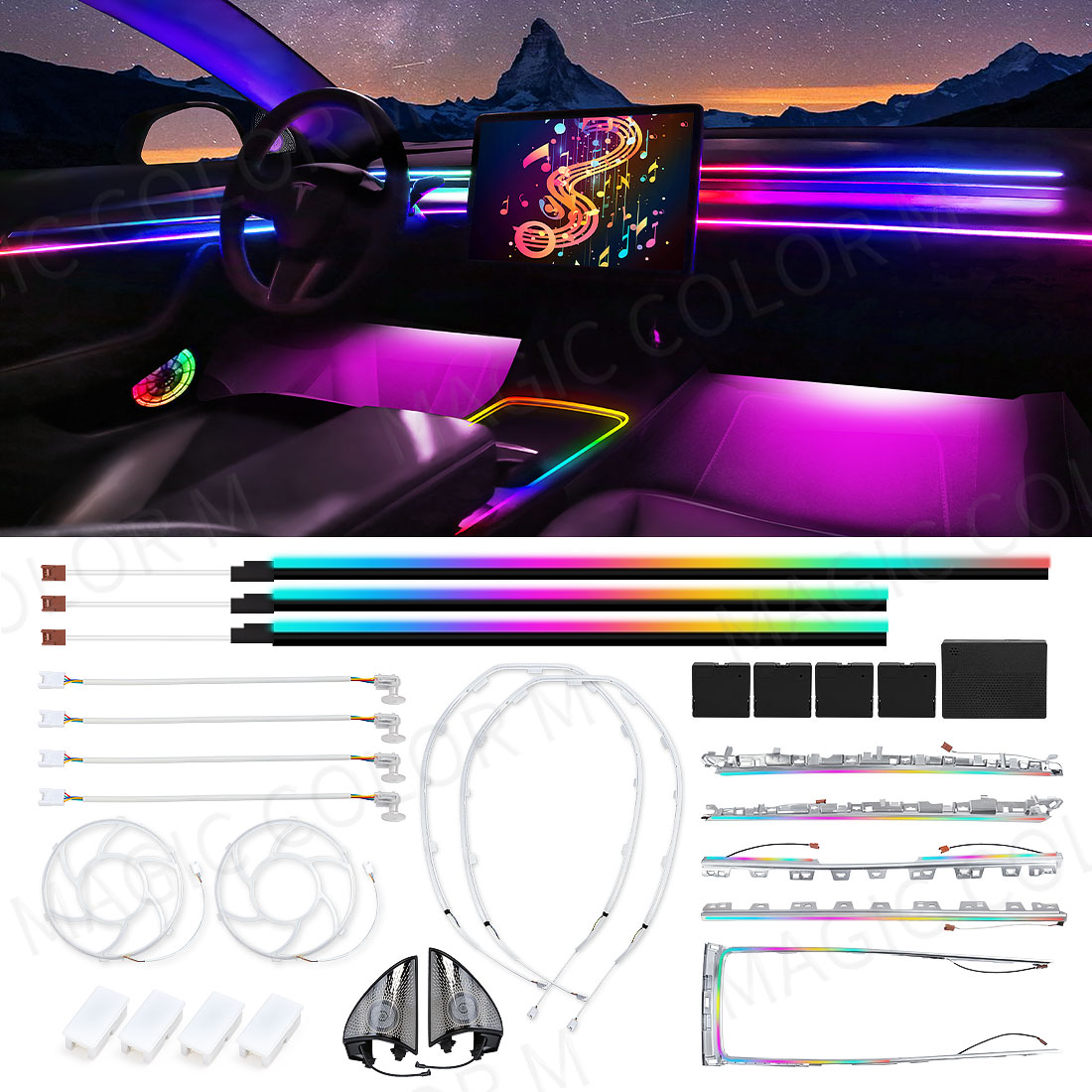 Luci Ambientali LED per Tesla  - Interior Design Tech recensione e prezzo