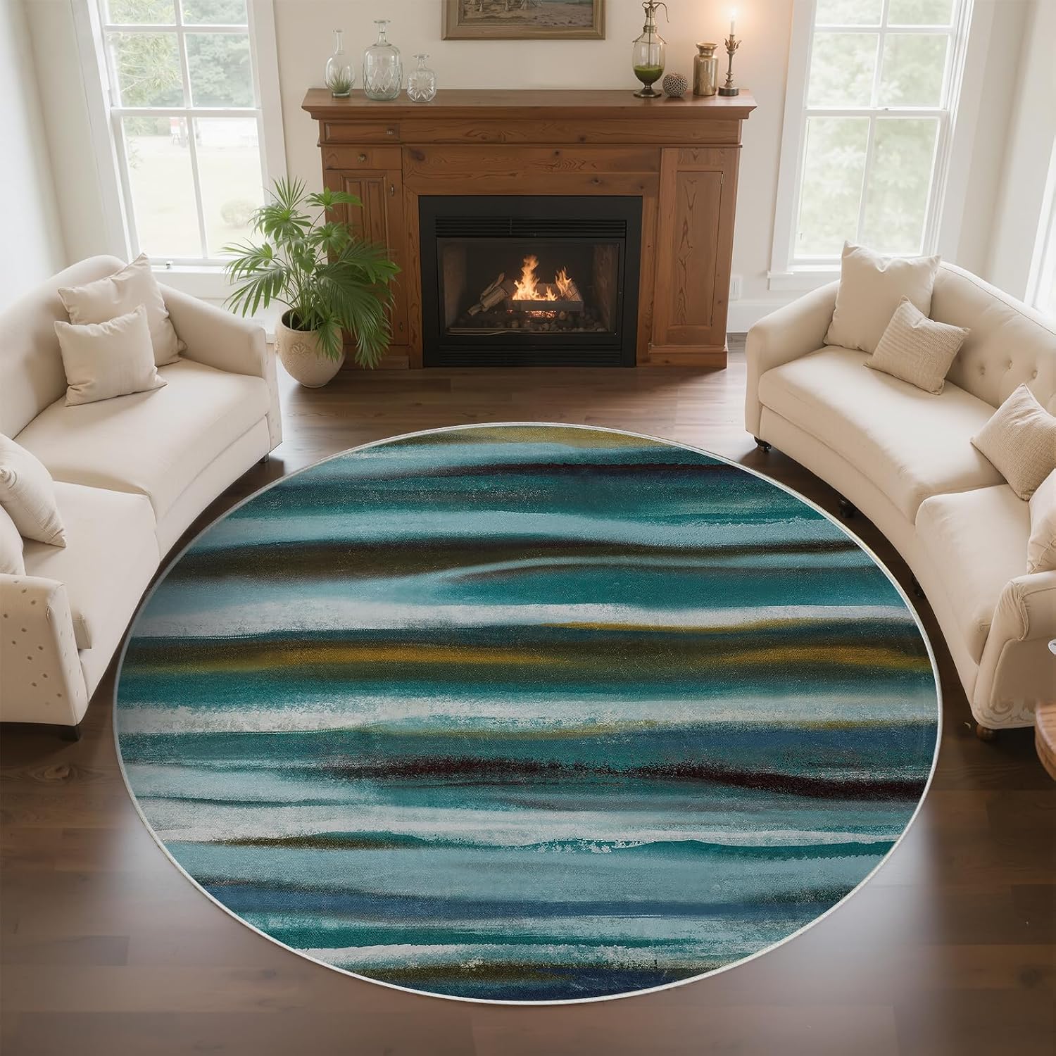 Tappeto Moderno Rotondo Astrat - Printed Rug Abstract recensione e prezzo